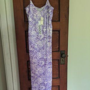 SOLD!! Ganni silk dress ss20